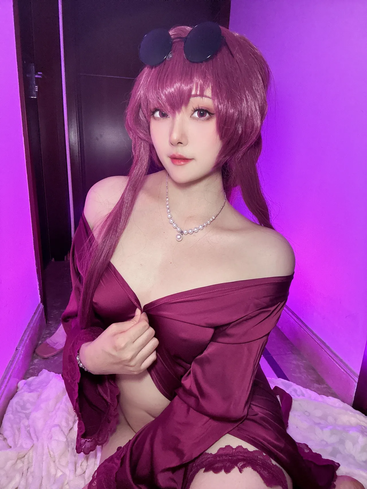 Natsuko夏夏子 - 崩坏：星穹铁道 卡芙卡 睡衣-erohere33.webp